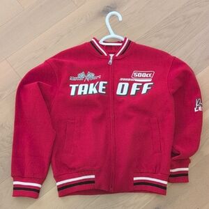 Kids Red 'Take Off' Zip-Up Jacket